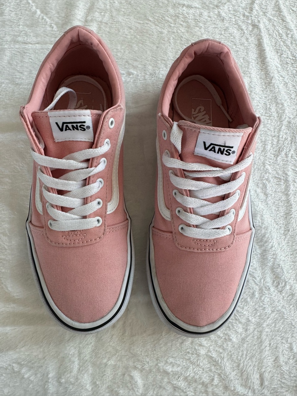 Vans Pink Canvas Old Skool Low-Top Sneakers
